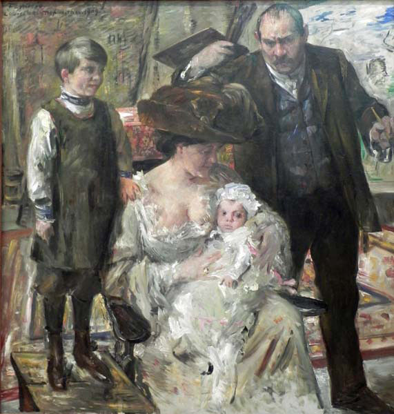 the artist and his family